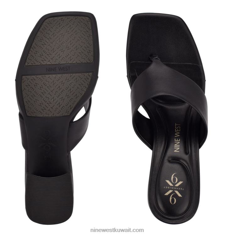 Nine West صندل من جيلينا 9 × 9 بكعب عريضVVL08860