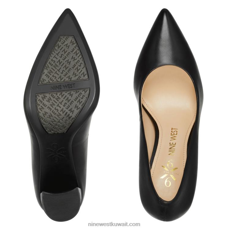 Nine West مضخات أستوريا 9x9 جلد أسود VVL082243