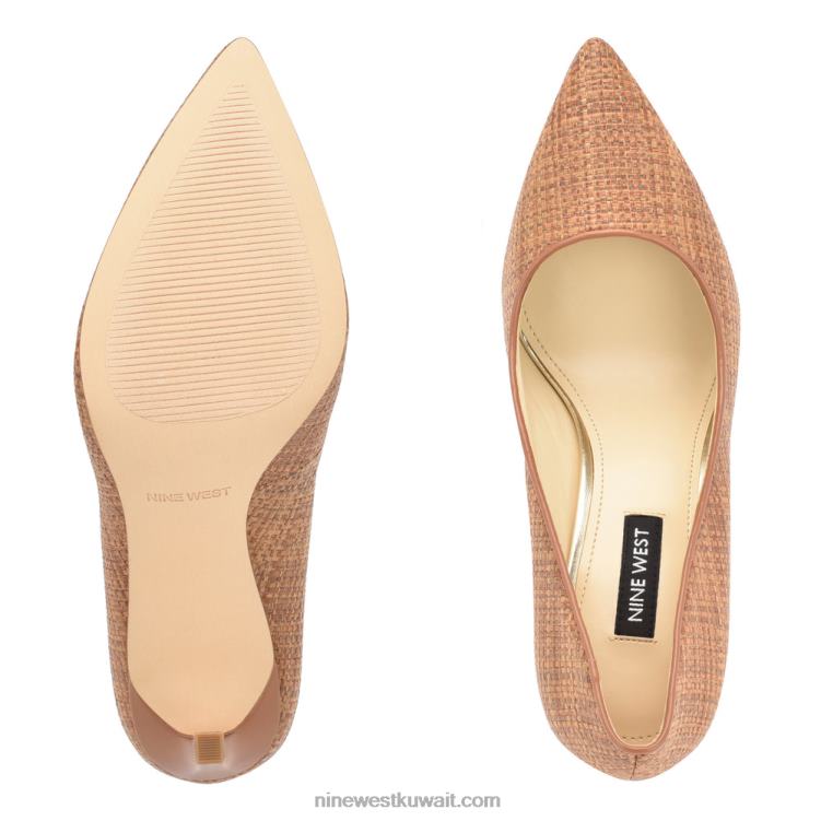 Nine West حذاء بمقدمة مدببة منسوجة من Tatiana بني VVL08866