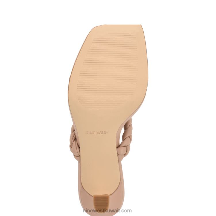 Nine West صندل منزلق بكعب ملاك عارية بالكاد VVL081082