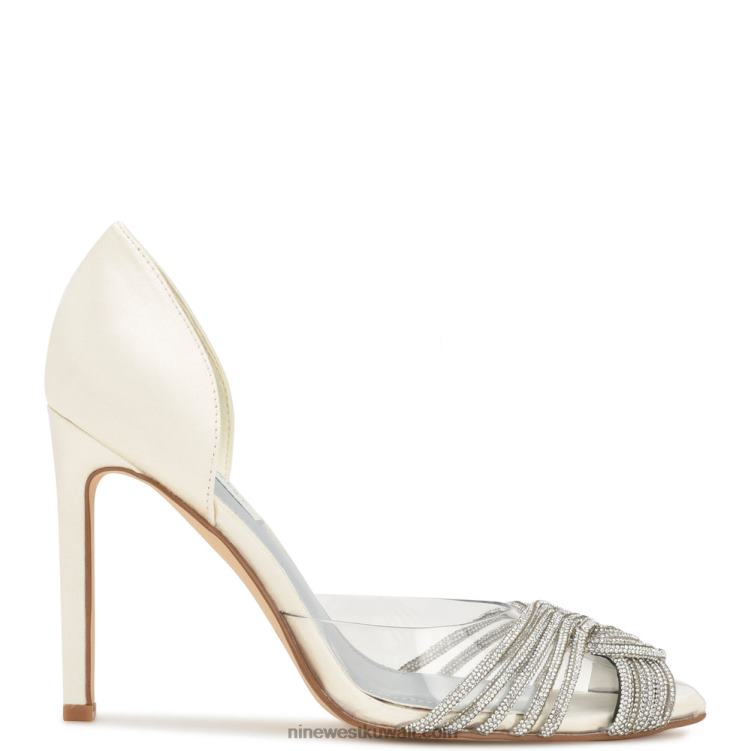 Nine West مضخات توست دورساي العاج / الكريستال الصافي VVL081295