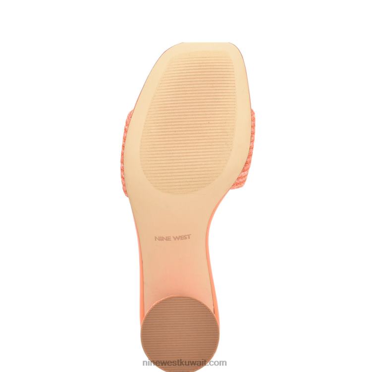 Nine West صندل منزلق بكعب مابيلي البرتقالي VVL08141