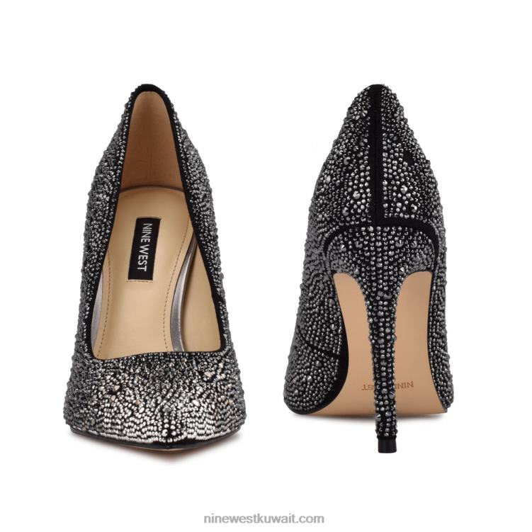 Nine West مضخات اصبع القدم مدبب حجر الراين الطازجةVVL081436