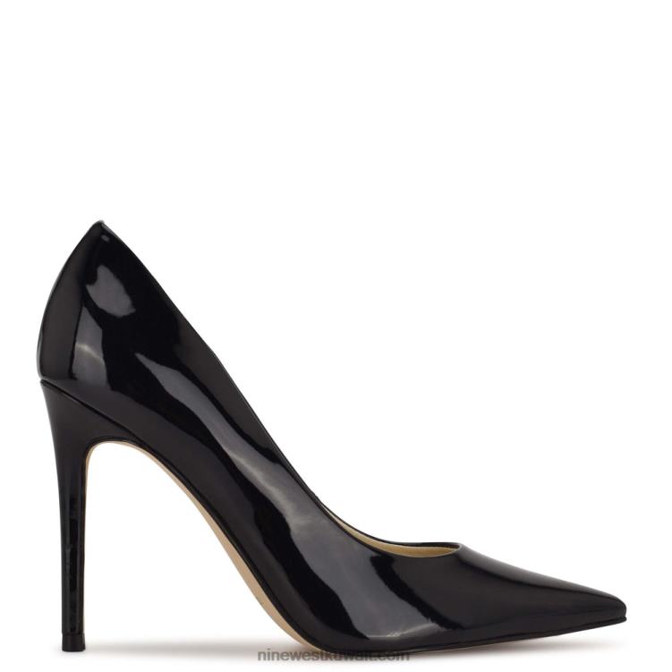 Nine West مضخات اصبع مدبب جديدة أسود براءة اختراع VVL081445