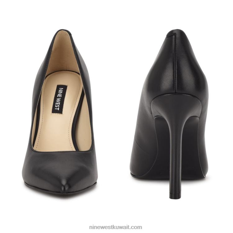 Nine West حذاء تريندز بمقدمة مدببة جلد أسود VVL081479