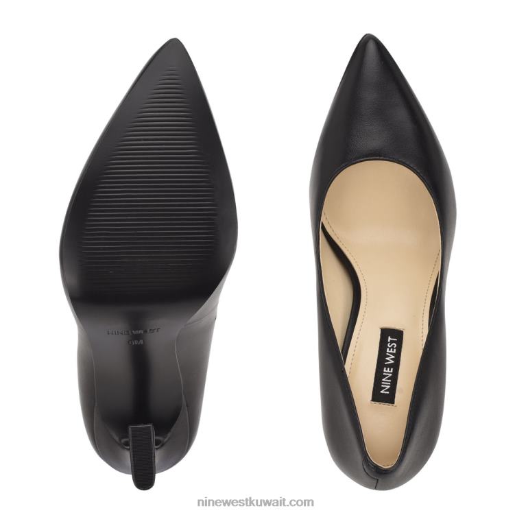 Nine West حذاء تريندز بمقدمة مدببة جلد أسود VVL081479