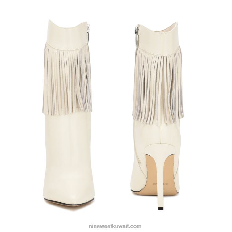 Nine West يحاول الجوارب هدب بكعب كريم شيك VVL081504