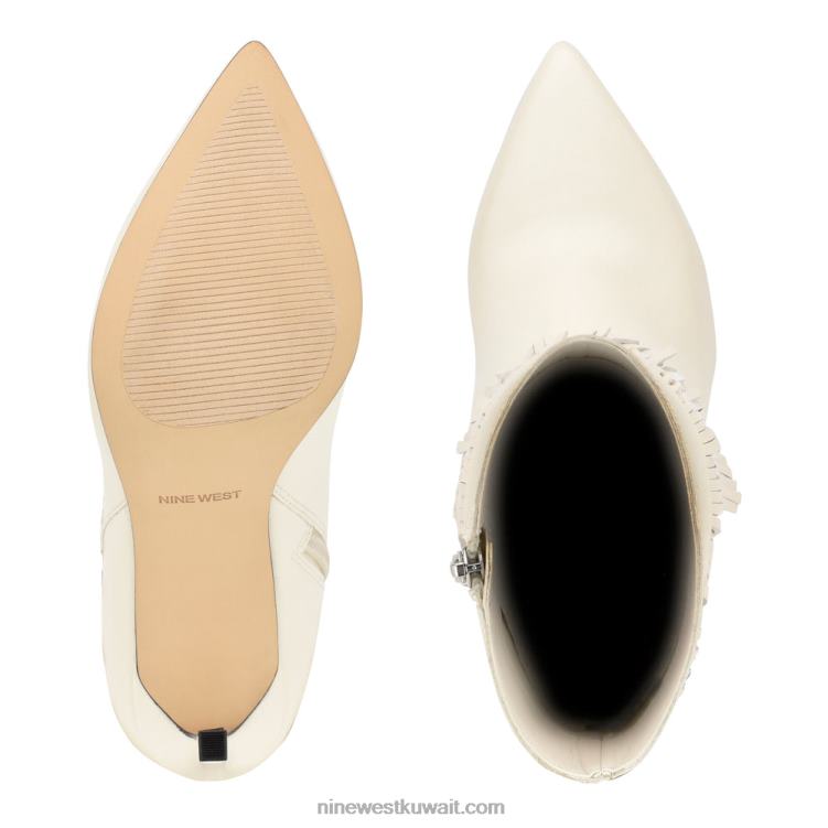 Nine West يحاول الجوارب هدب بكعب كريم شيك VVL081504