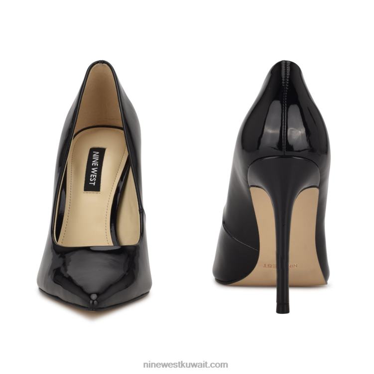 Nine West مضخات اصبع مدبب جديدة أسود براءة اختراع VVL081580