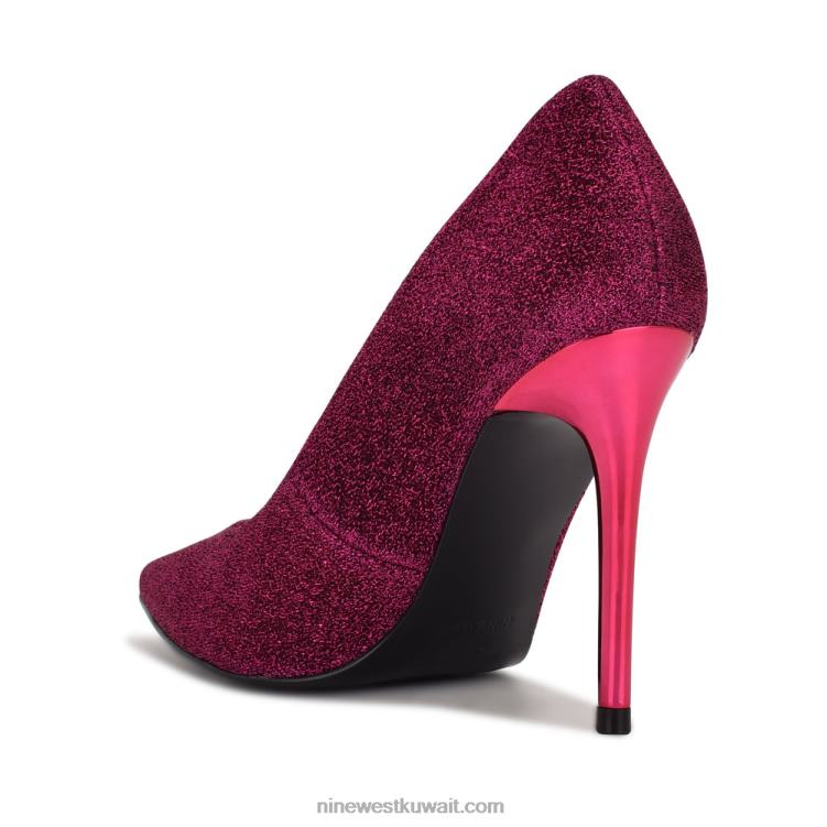 Nine West مضخات اصبع مدبب جديدة بريق بنفسجي متوسط VVL081585