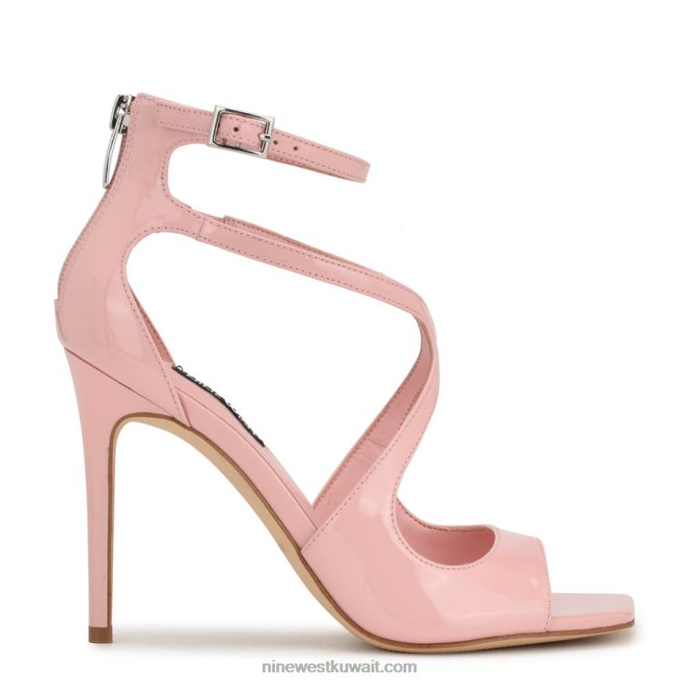 Nine West صندل برباط كاحل وردي فاتح VVL08169