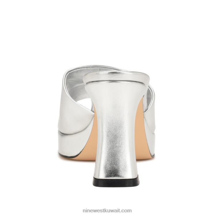 Nine West صندل بلاتفورم بيز فضة VVL081709