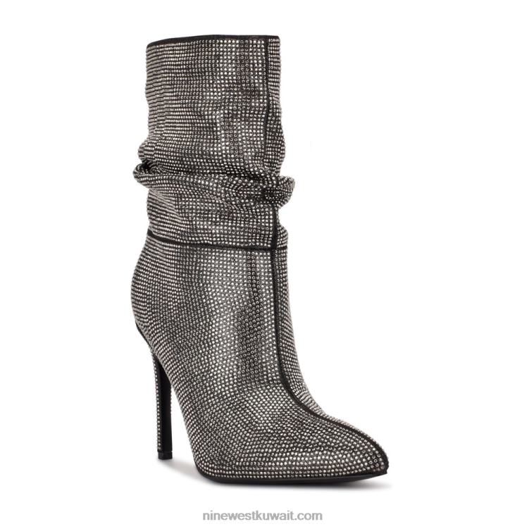 Nine West جين اللباس الجوارب بريق الفضة الجلد المدبوغ VVL081868