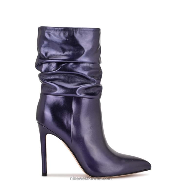 Nine West جين اللباس الجوارب معدني كحلي VVL081882