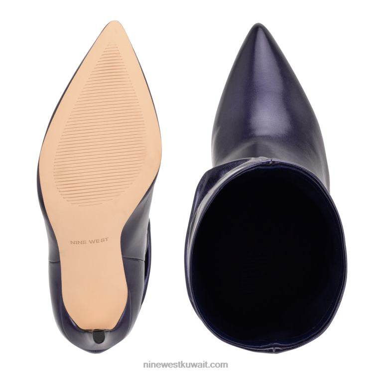 Nine West جين اللباس الجوارب معدني كحلي VVL081882