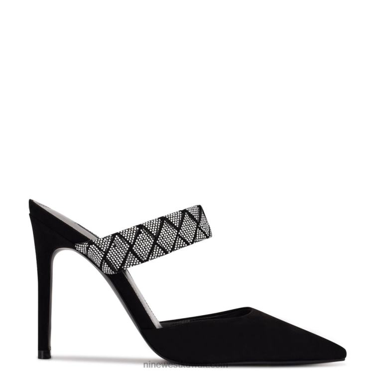 Nine West مضخات فريسا بمقدمة مدببة جلد الغزال الأسود VVL081891