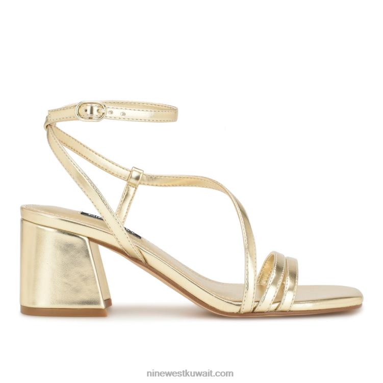 Nine West صندل ذو كعب عريض بلاتينو VVL08191