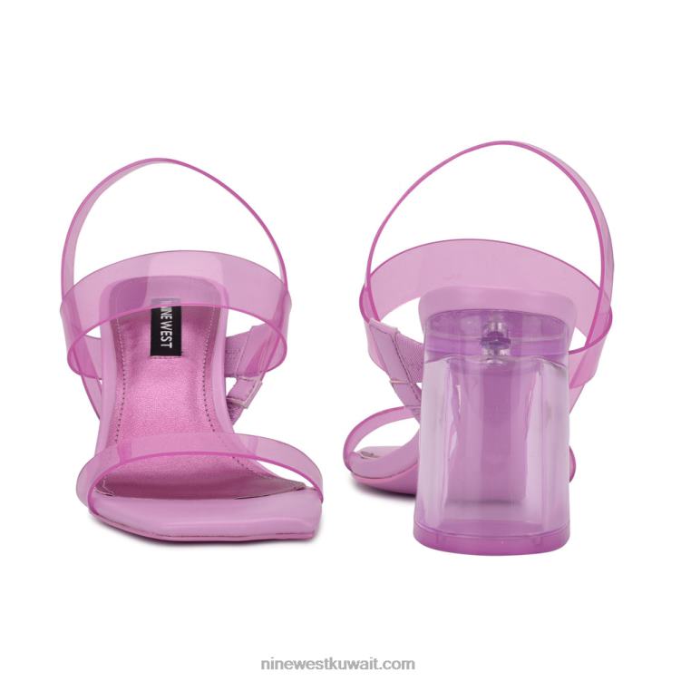 Nine West صندل بكعب تينيا لون القرنفل VVL081953