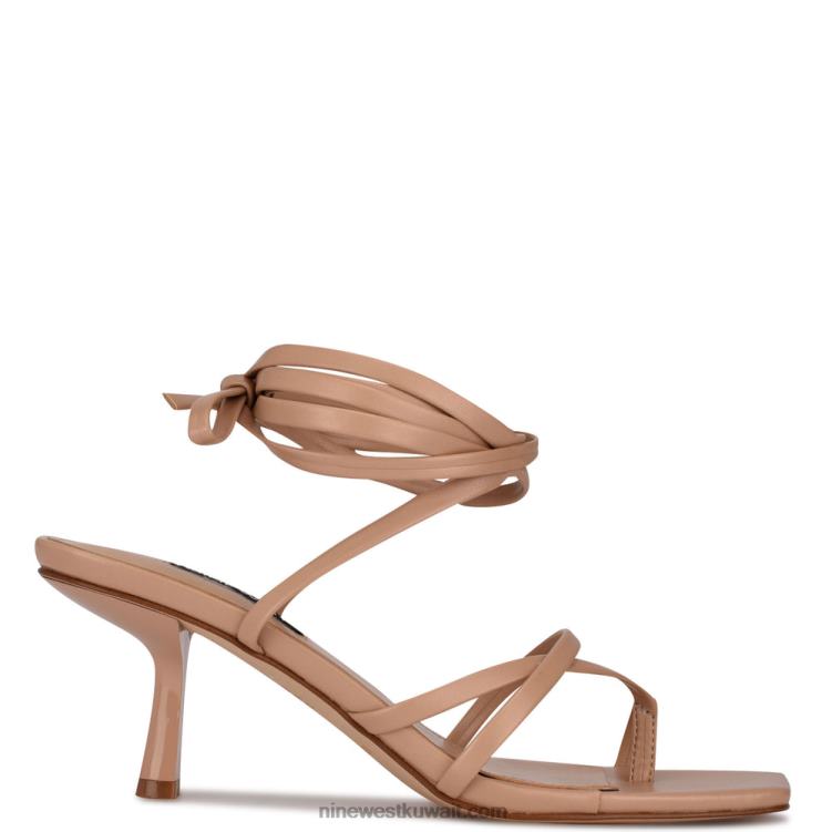 Nine West صندل بكعب ملفوف بينا استحى دافئ VVL081979