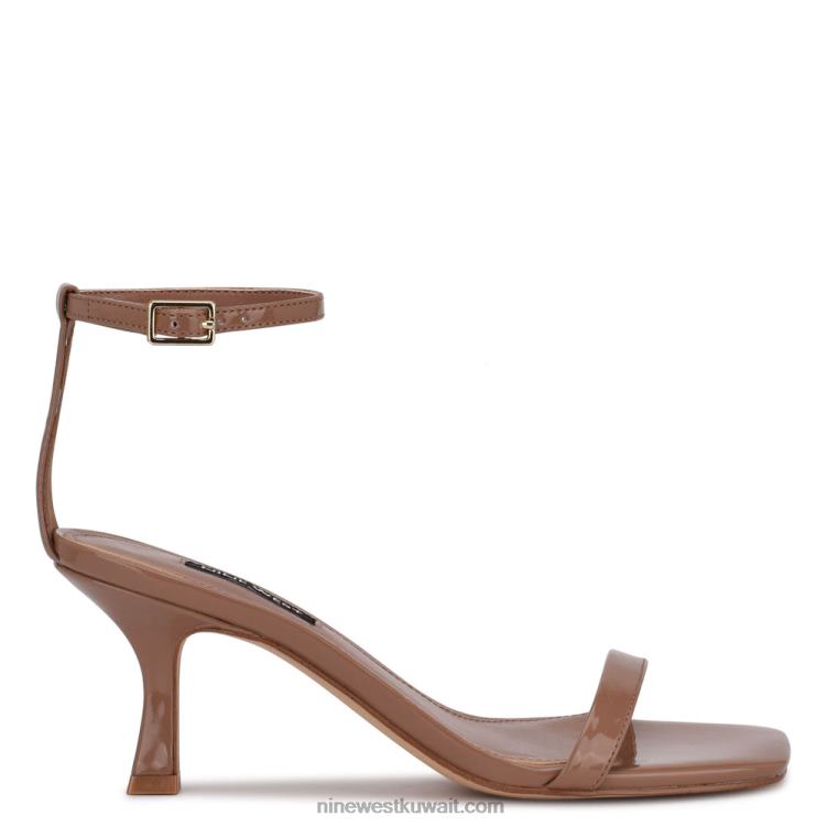 Nine West الصنادل ذات الكعب الناضج براءة اختراع الطين VVL082006
