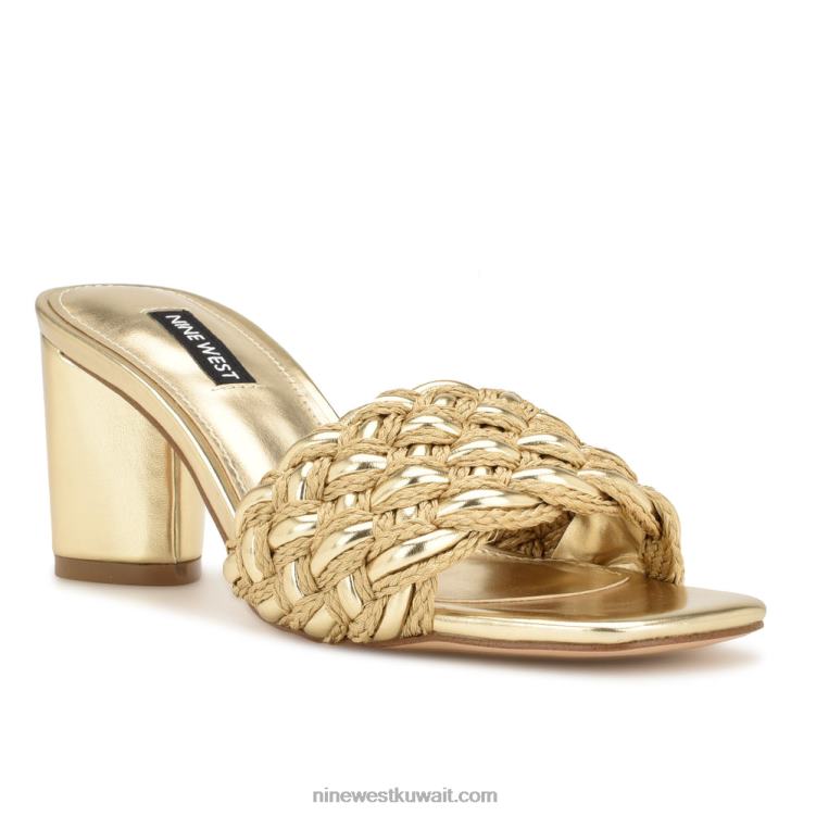 Nine West صندل دريا بكعب بلاتينو VVL08213