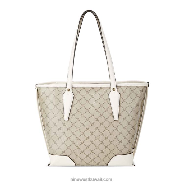 Nine West حقيبة صغيرة من الصنفرة شعار بيج / الصبار VVL082193