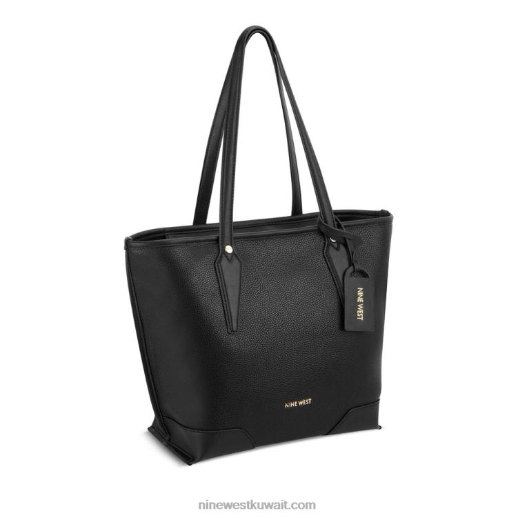 Nine West حقيبة صغيرة من الصنفرة أسود VVL082195