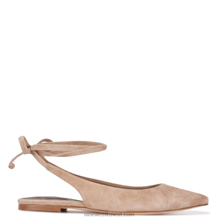 Nine West حذاء مسطح بمقدمة مدببة ملفوف في الكاحلVVL082252