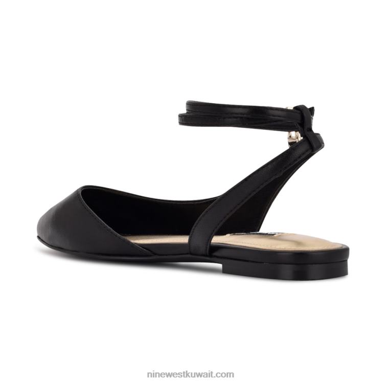 Nine West حذاء باريا بمقدمة مدببة جلد أسود VVL082282