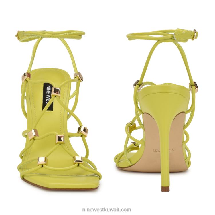 Nine West صندل بكعب ملفوف حول الكاحل جير VVL08253