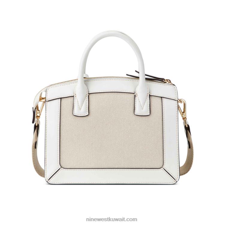 Nine West حقيبة صغيرة شيرين قماش أبيض بصري VVL082545