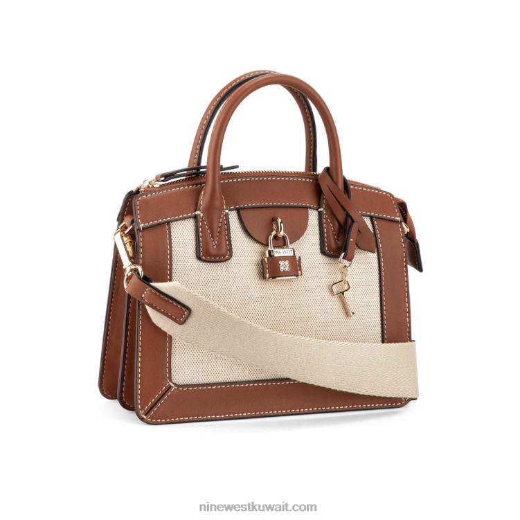 Nine West حقيبة صغيرة شيرين سرج قماش تان VVL082546
