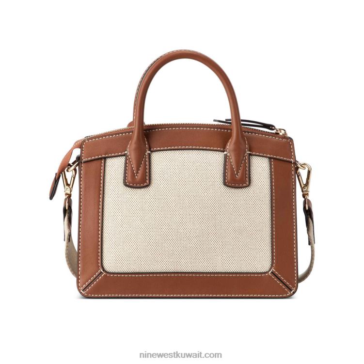 Nine West حقيبة صغيرة شيرين سرج قماش تان VVL082546
