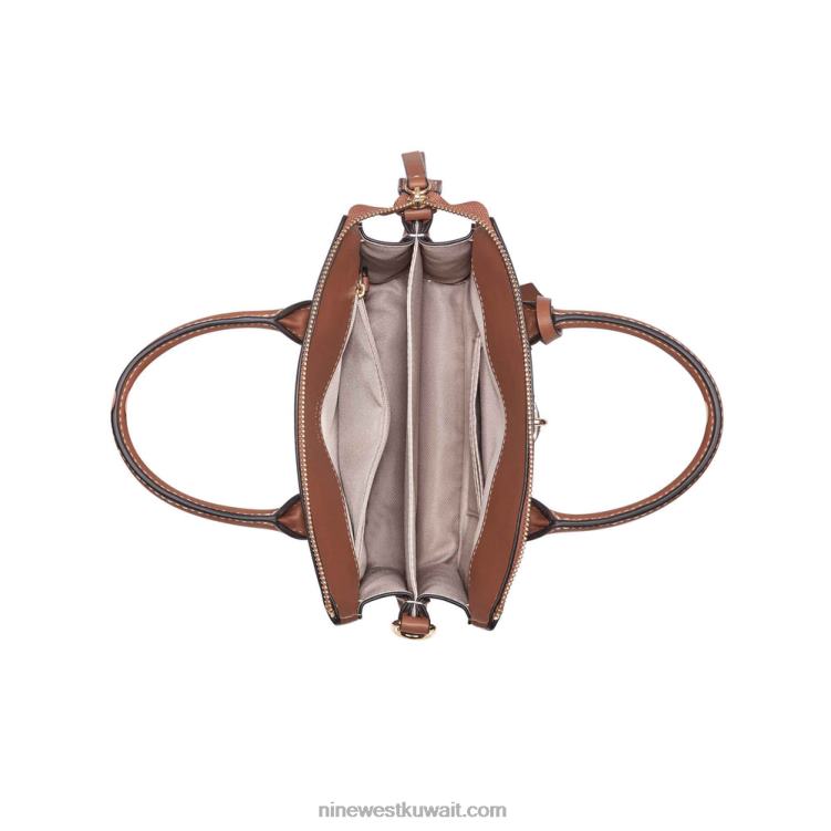 Nine West حقيبة صغيرة شيرين سرج قماش تان VVL082546