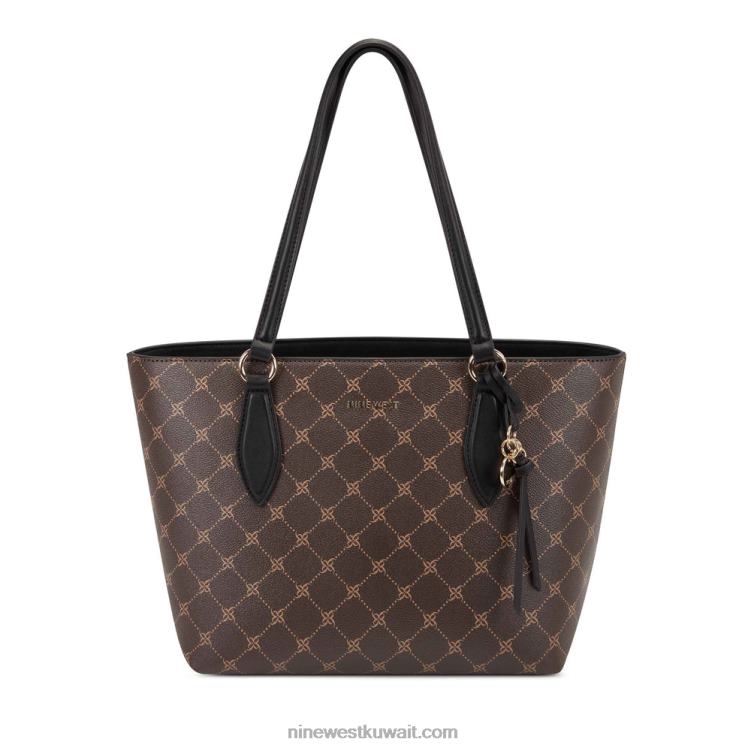 Nine West حقيبة صغيرة بيزلي بني / أسود VVL082709