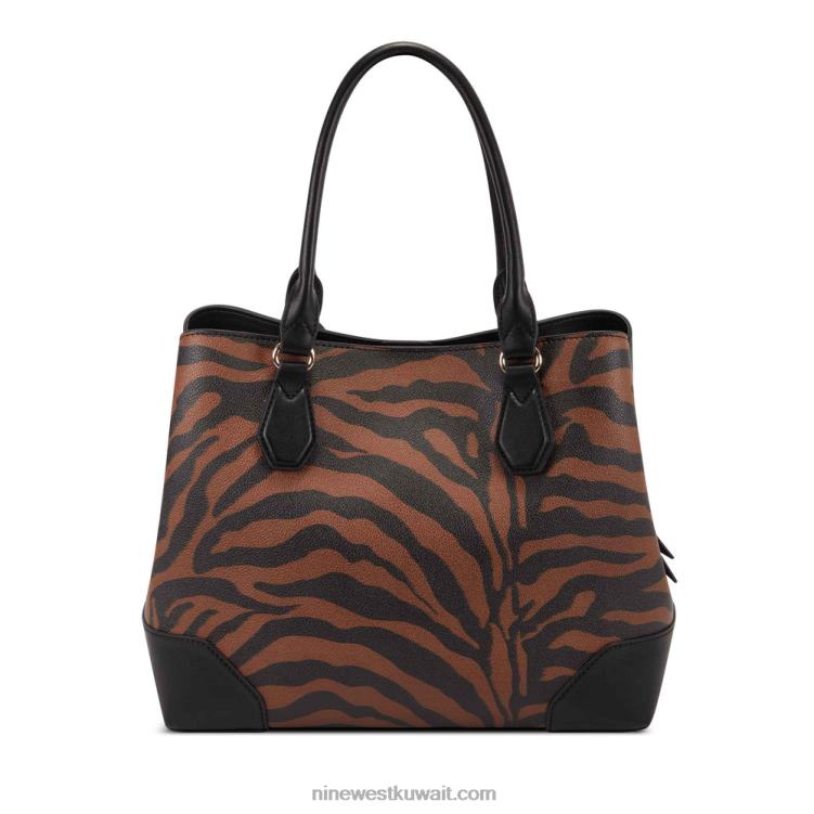 Nine West مجموعة بروكلين النفاثة كاريال أسود / سرج تان VVL082749