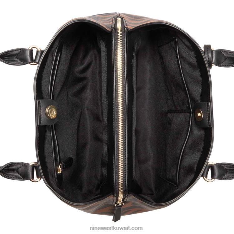 Nine West مجموعة بروكلين النفاثة كاريال أسود / سرج تان VVL082749