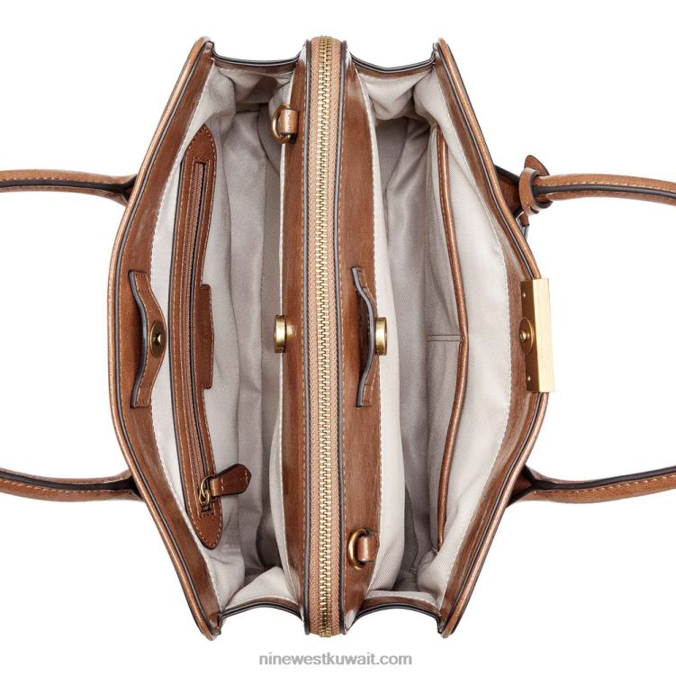 Nine West مجموعة سوزان جيت حقيبة شعار بيج / تان VVL082769