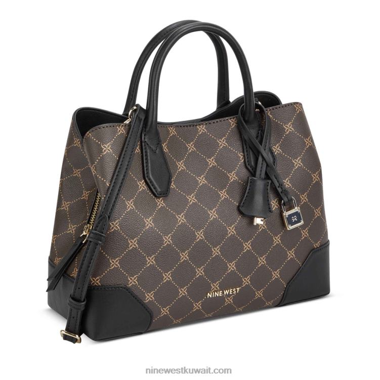 Nine West مجموعة بروكلين جيت حقيبة بني / أسود VVL082796