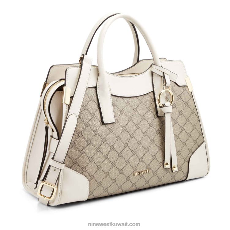 Nine West مجموعة حقيبة برانوين جيت شعار بيج / حليب VVL082799