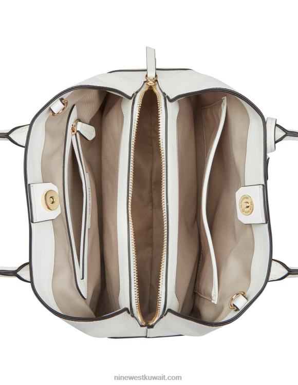Nine West مجموعة بروكلين جيت حقيبة البصرية الأبيض VVL082803