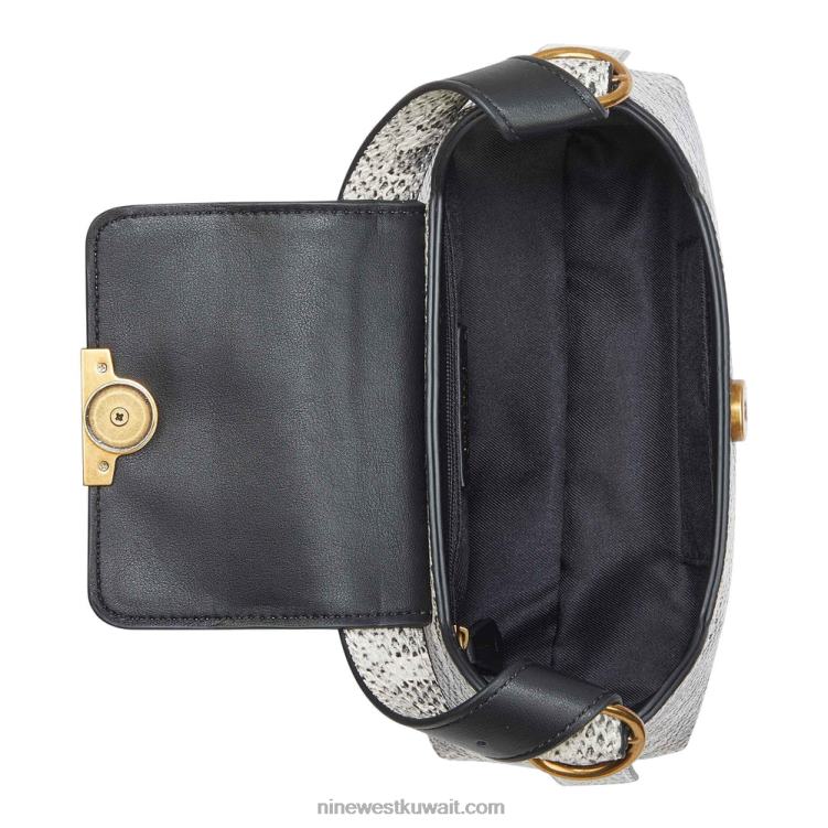 Nine West حقيبة كتف إيفي بقلاب طبيعي VVL082813