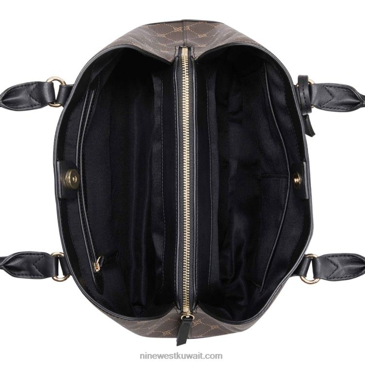 Nine West مجموعة بروكلين النفاثة كاريال شعار أسود بني VVL082826