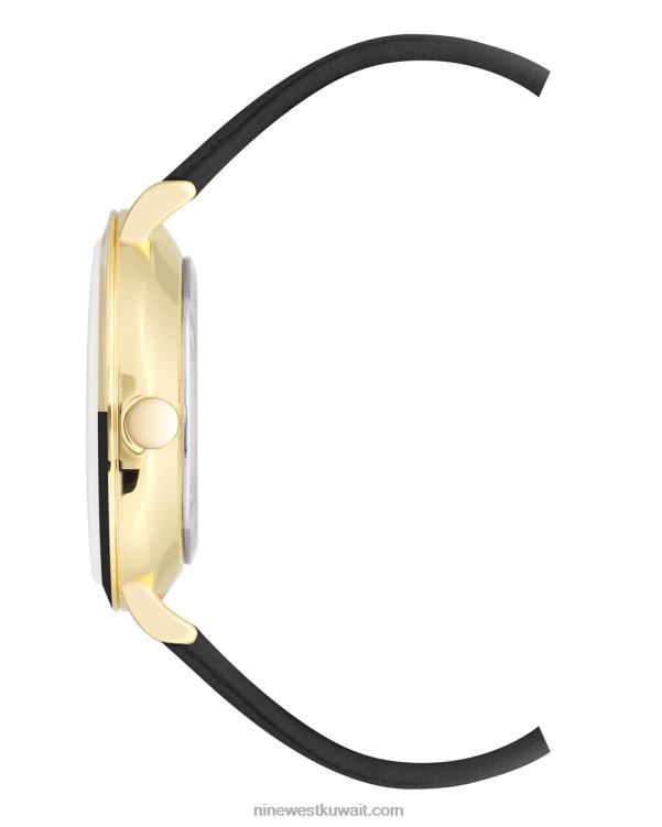 Nine West ساعة بحزام بلونين أسود VVL082858