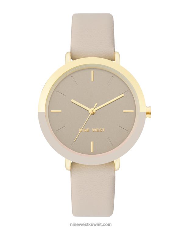 Nine West ساعة بحزام بلونين تان VVL082867