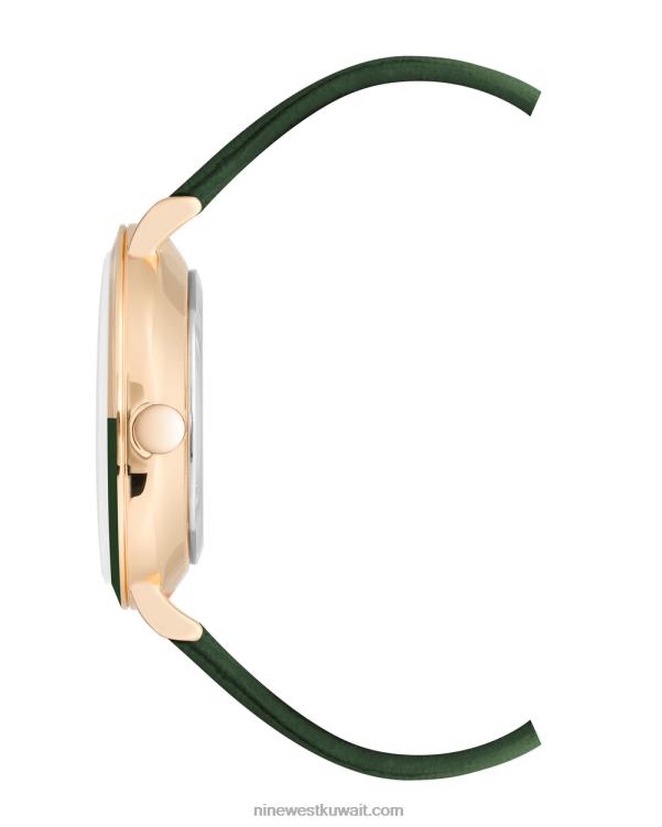 Nine West ساعة بحزام بلونين أخضر VVL082870