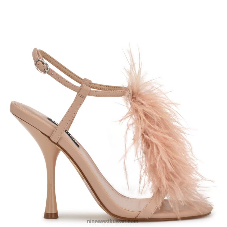 Nine West مليون صندل بكعب الكاحل عارية بالكاد VVL08288