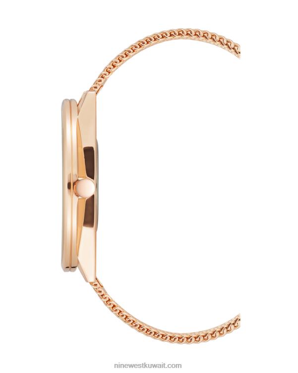 Nine West مشاهدة سوار شبكة وارتفع الذهب لهجة VVL082899