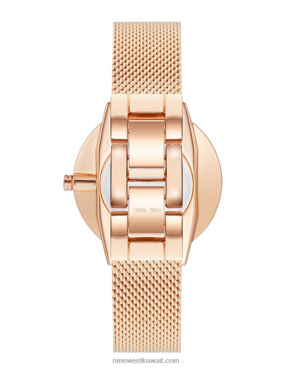 Nine West مشاهدة سوار شبكة وارتفع الذهب لهجة VVL082899