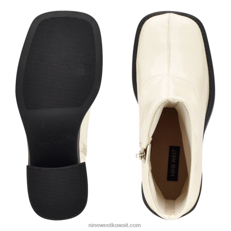 Nine West الأحذية منصة بكعب جيري براءة اختراع كريم شيك VVL082920